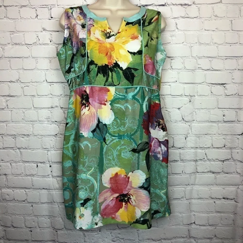 Alberto Makali Floral Dress Size Medium